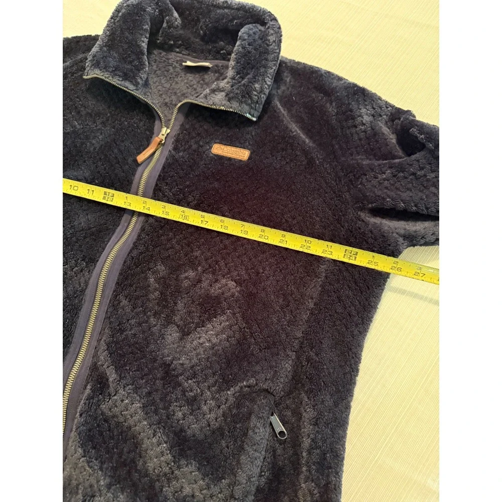 Columbia Fire Side II‎ Sherpa Full Zip Fleece Jacket Navy Blue Womens 2X Plus